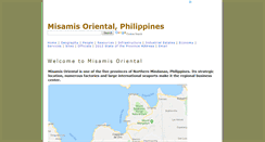 Desktop Screenshot of misamisoriental.elizaga.net
